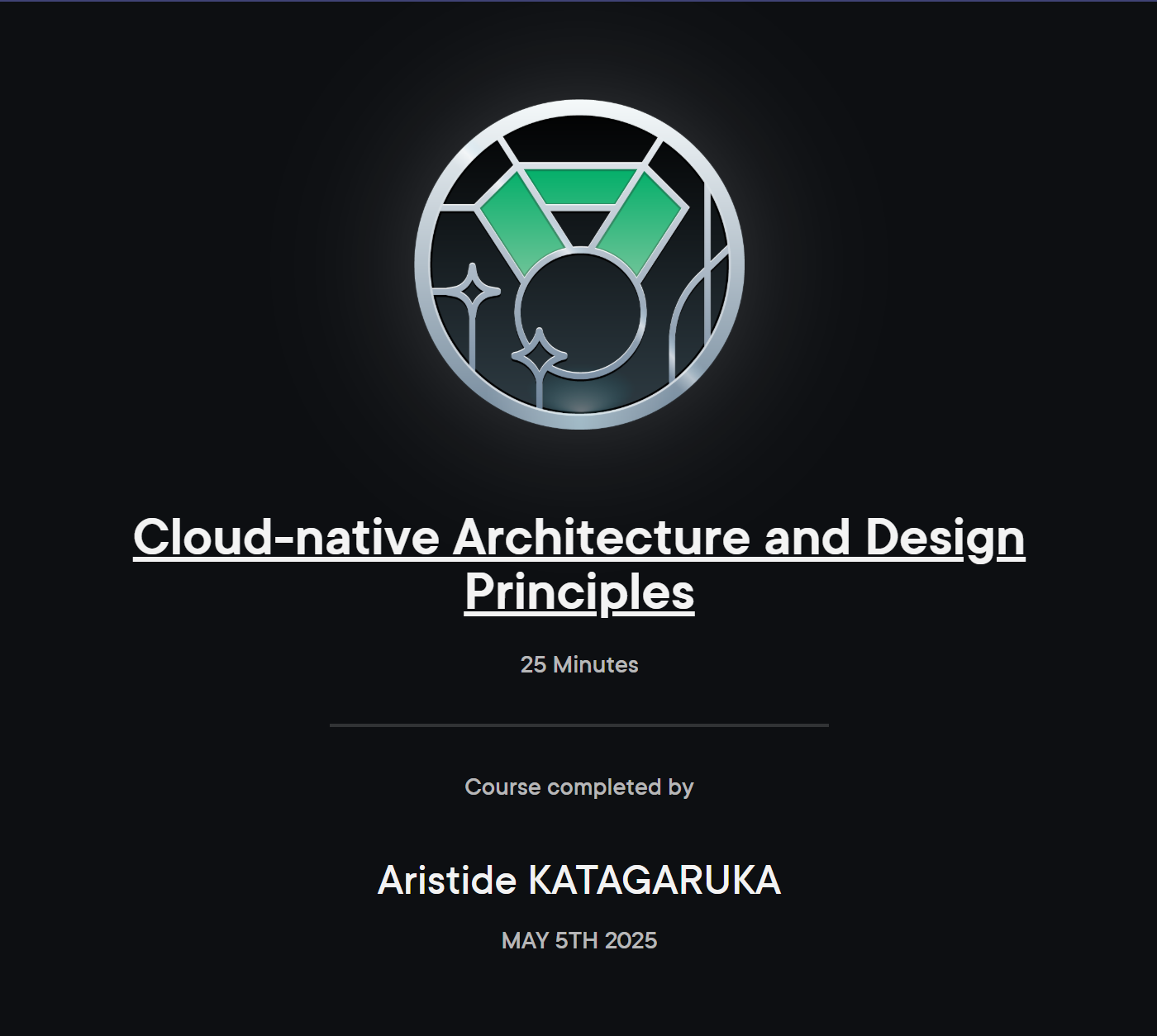 Course: Cloud-native Architecture and Design Principles
